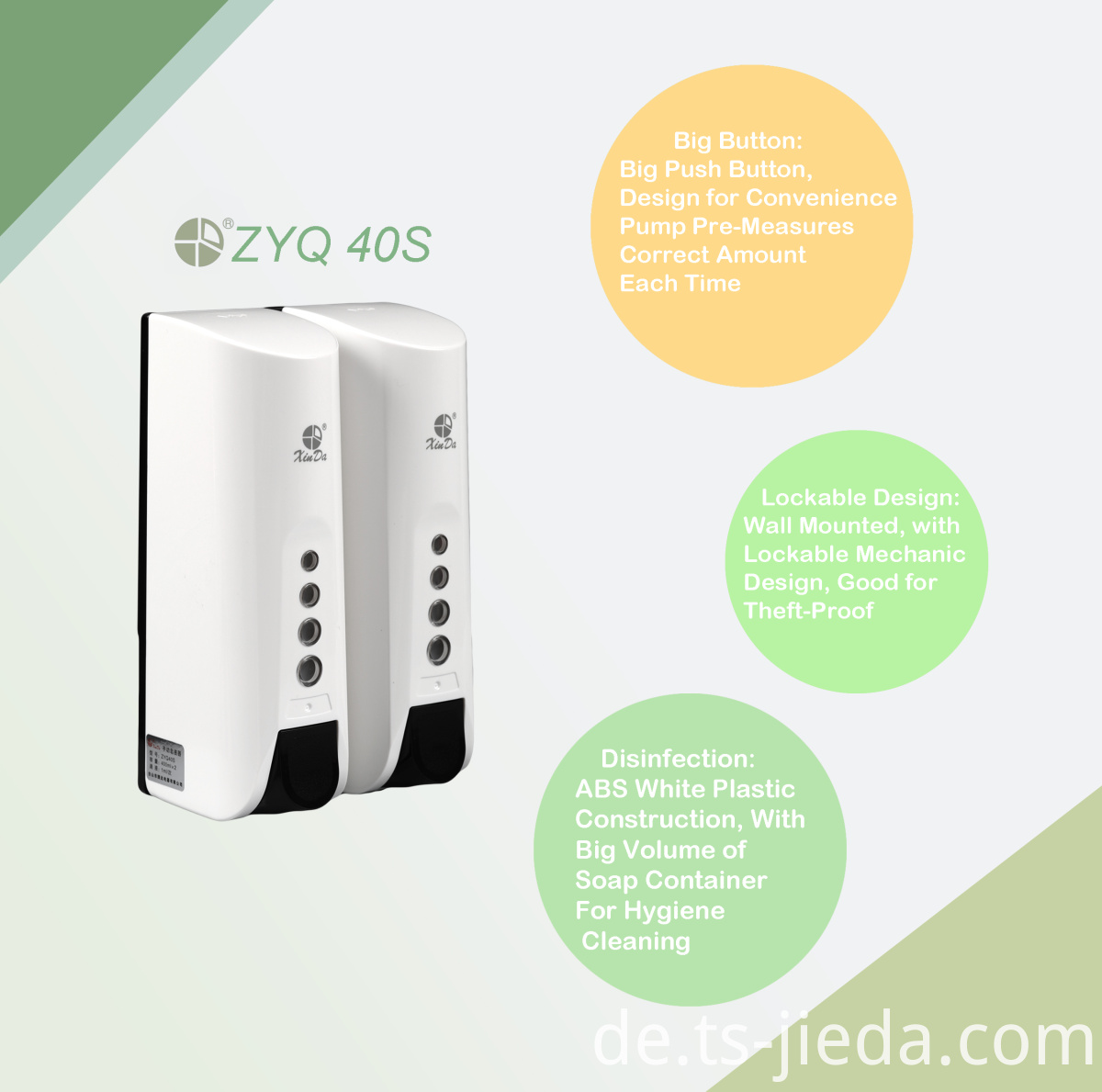 Neuartiges Design Seifenspender zur Dekoration geeignet Novel design Soap dispenser suitable for decoration